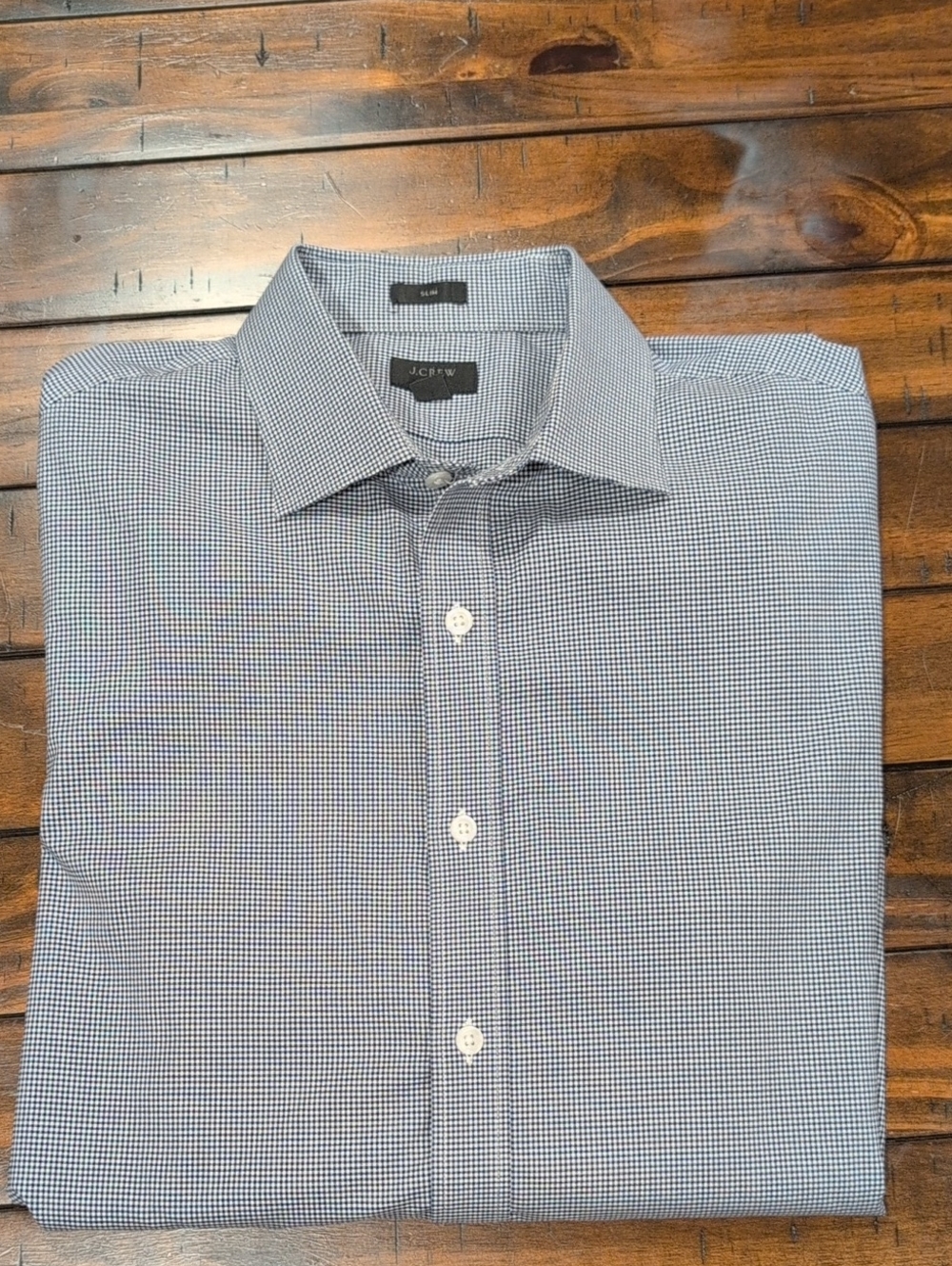 J. Crew Ludlow Dress Shirt Mini Check Slim Fit